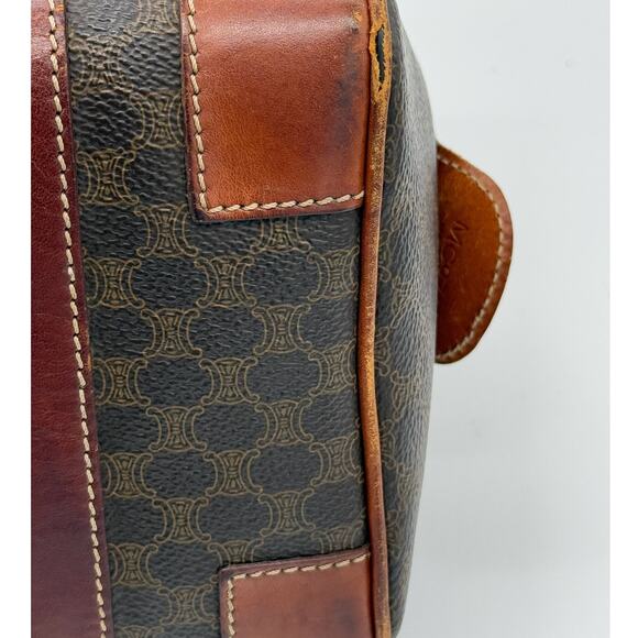 Celine Vintage Macadam Boston Bag*Beautiful Vintage Condition! Iconic Celine - Picture 11 of 15